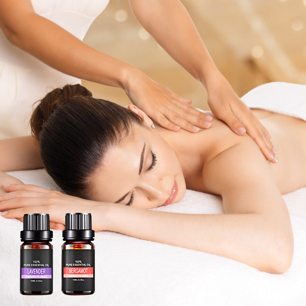 Set de aceites esenciales de aromaterapia orgánicos Gu Jia de grado terapéutico para difusor