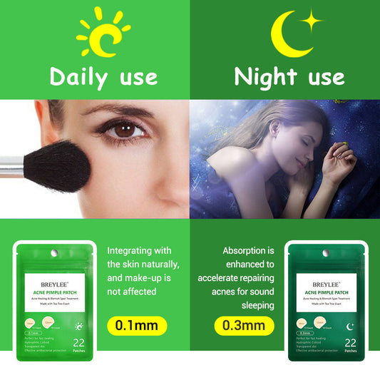 BREYLEE Ultra-Thin Tea Tree Acne Patch – Pimple Healing & Scar Care