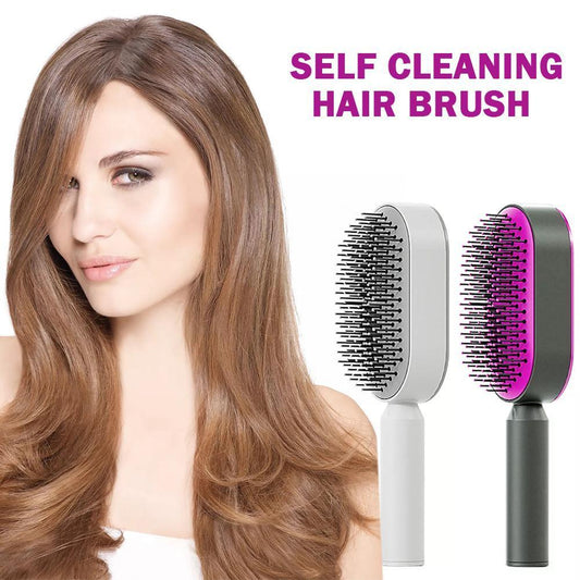 LuxuryGlow 3D Self-Cleaning Hair Growth Comb – Scalp Massage Brush for Women
