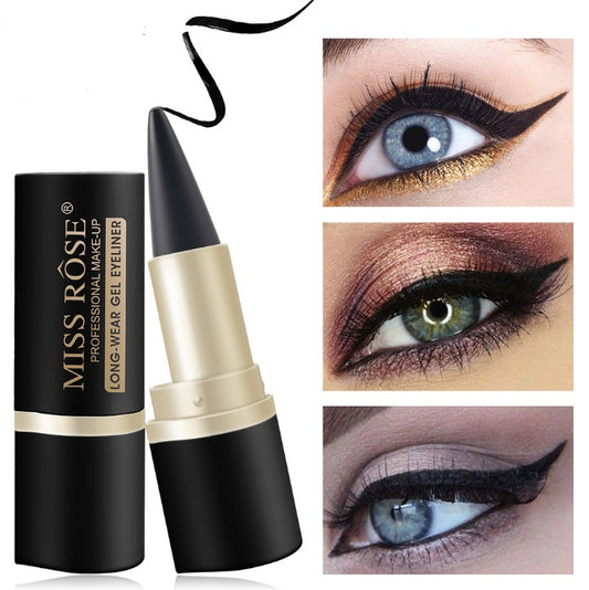 MISS ROSE Waterproof Black Liquid Eyeliner Pen – Smudge-Proof, Long-Lasting Matte Finish