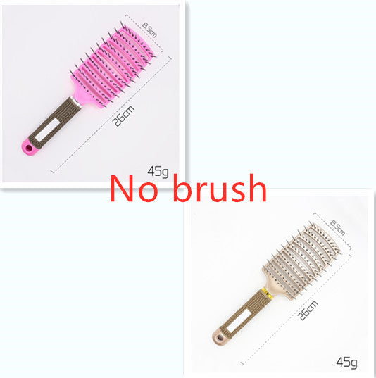 Cepillo desenredante antienredos LuxuryGlow: masajeador del cuero cabelludo y peine de cerdas para mujeres
