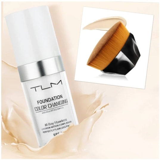 Base de maquillaje TLM con cambio de color activado por la temperatura y FPS 50 – Corrector BB natural