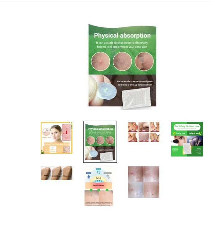 BREYLEE Ultra-Thin Tea Tree Acne Patch – Pimple Healing & Scar Care