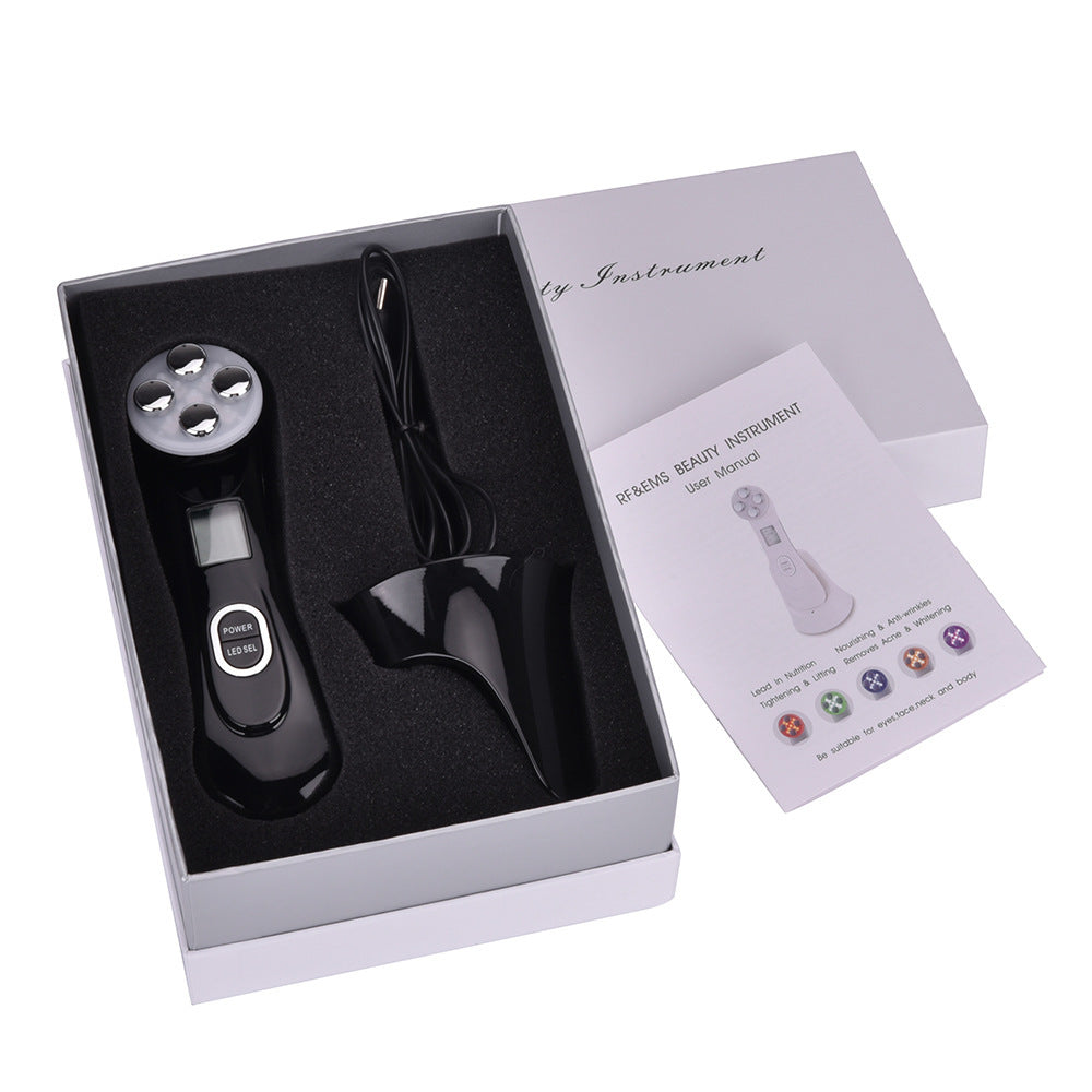 جهاز تجديد شباب الوجه LuxuryGlow EMS RF - أداة لشد البشرة ومكافحة الشيخوخة