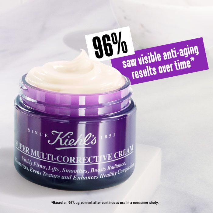 KIEHL’S Super Multi-Corrective Anti-Aging Face & Neck Cream – Firming, Wrinkle-Reducing Moisturizer with Vitamin A & Hyaluronic Acid