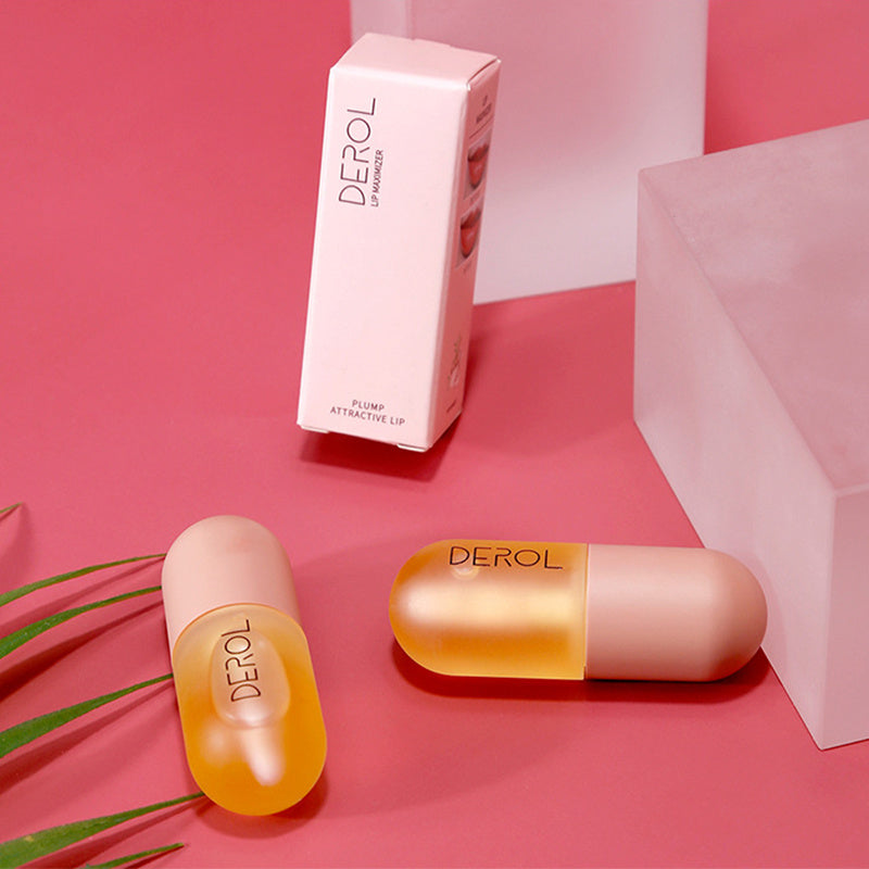 Aceite voluminizador de labios de día y de noche DEROL: volumen instantáneo, nutritivo y reparador