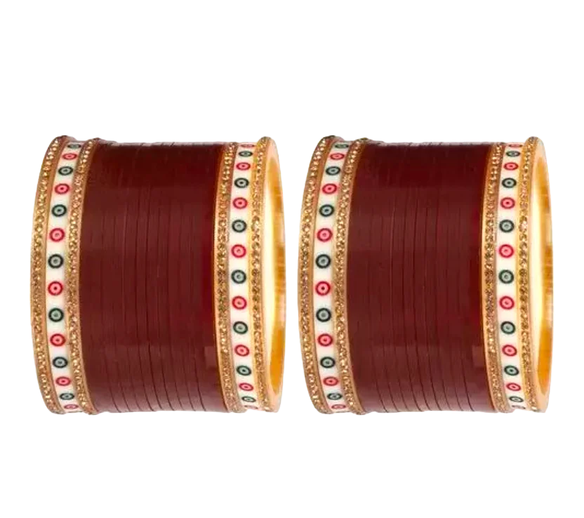 LuxuryGlow Wedding Bangles Radiant 36-Piece Indian Wedding Bangles Set – Traditional Bridal Jewelry by