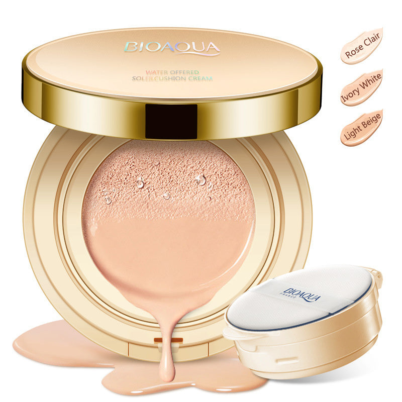 BIOAQUA  Air Cushion BB Cream – 3-in-1 Concealer, Moisturizer & Foundation