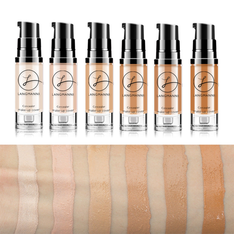 Base de maquillaje líquida hidratante LANGMANNI: resistente al agua y con una cobertura impecable