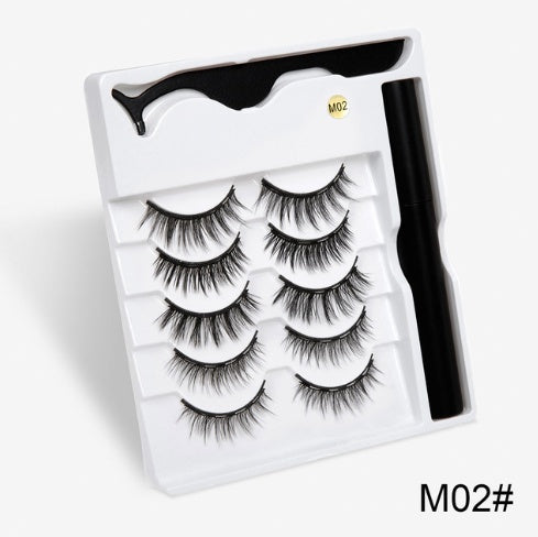 LuxuryGlow Magnetic False Eyelashes – Natural Look with Cotton Stem (1 Pair)