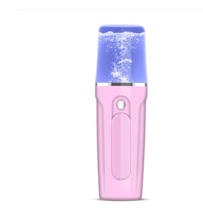Vaporizador facial LuxuryGlow Nano Mist con cargador USB: hidratante portátil para la piel