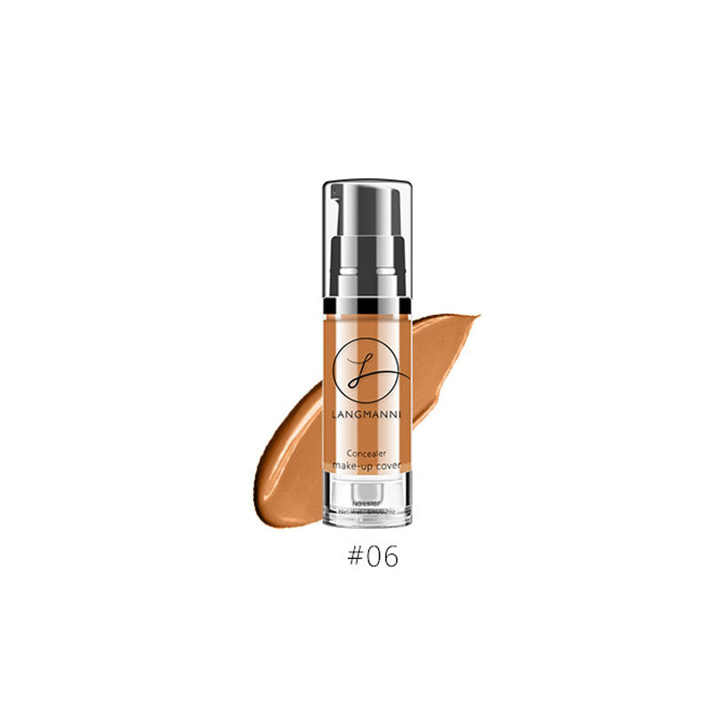 Base de maquillaje líquida hidratante LANGMANNI: resistente al agua y con una cobertura impecable