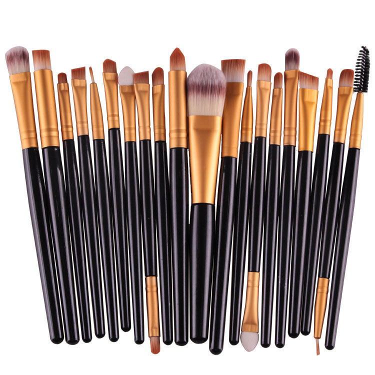 LuxuryGlow Professional 5-in-1 Makeup Brush Set – Powder, Blush & Eyeshadow Brushes