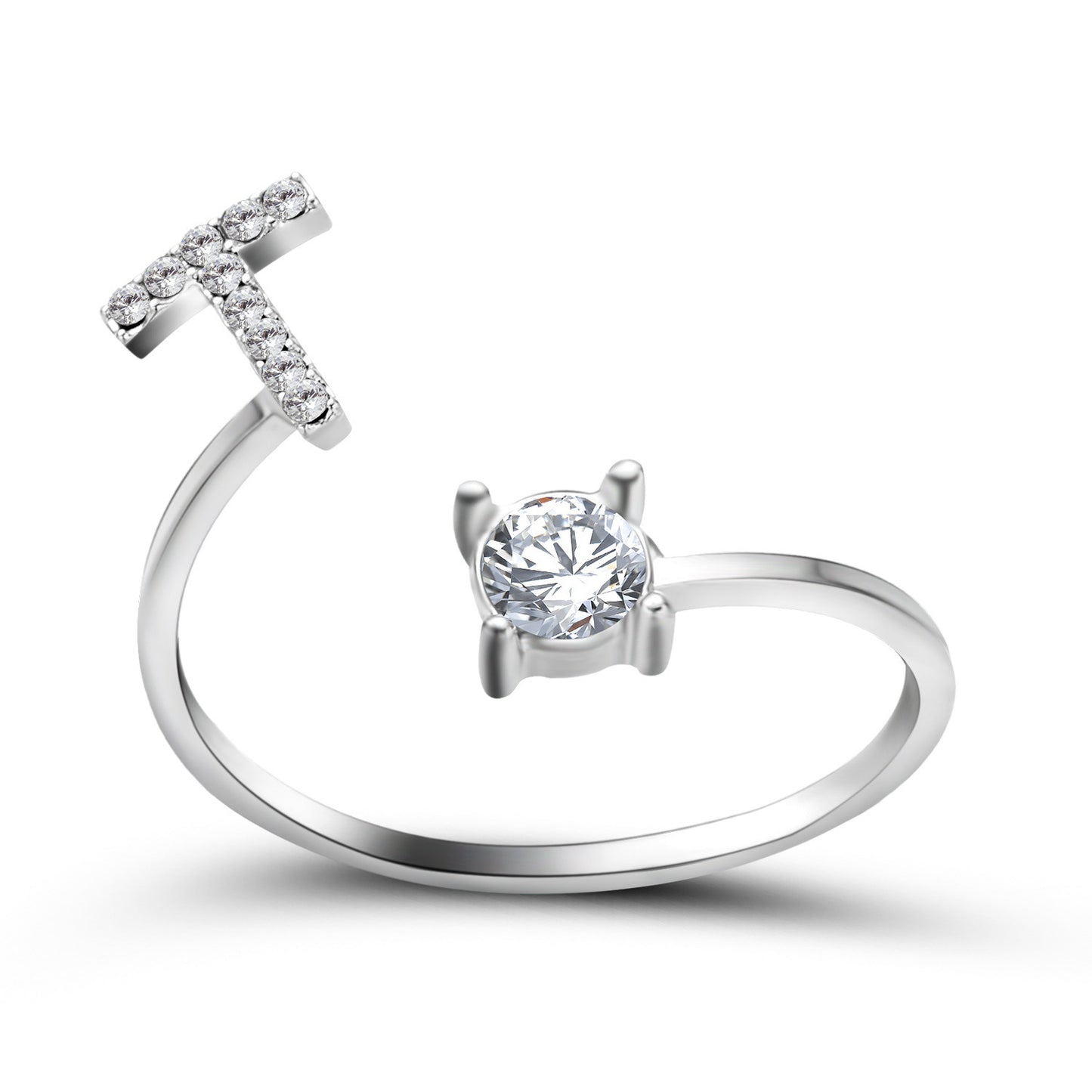 New Design Adjustable 26 Initial Letter Ring Fashion Jewelry For Women Simple Elegant Jewelry - LUXURY GLOW