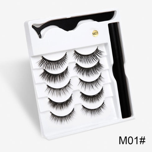 LuxuryGlow Magnetic False Eyelashes – Natural Look with Cotton Stem (1 Pair)