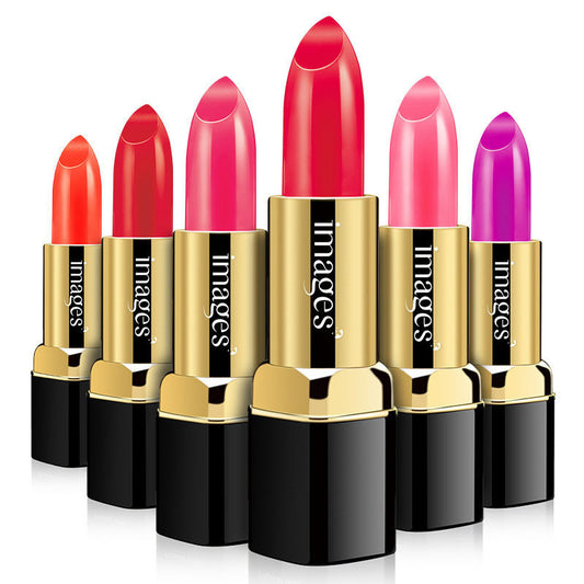 Barra de labios hidratante LuxuryGlow con vitamina E: brillo labial de larga duración (10 colores)