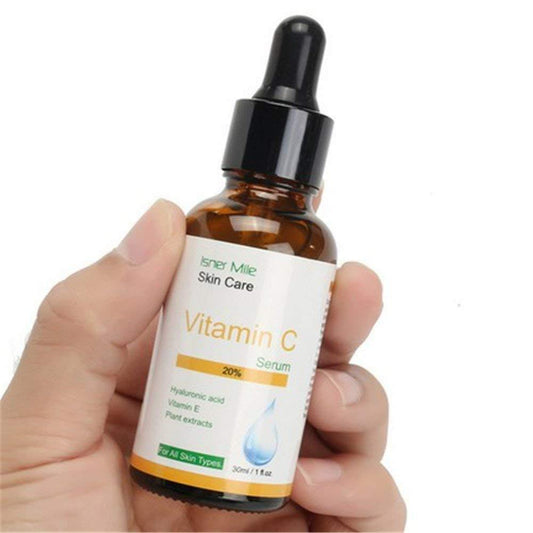 Suero facial con vitamina C de Isner Mile: esencia iluminadora, hidratante y que afina los poros