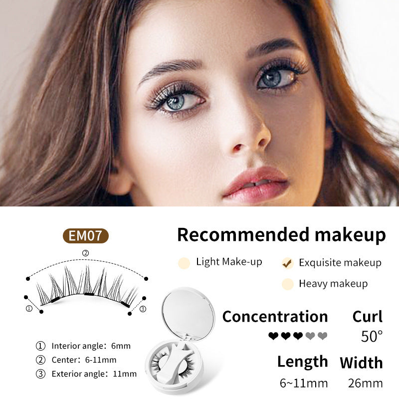LuxuryGlow Magnetic Eyelashes with Storage Box & Applicator – Glue-Free & Reusable