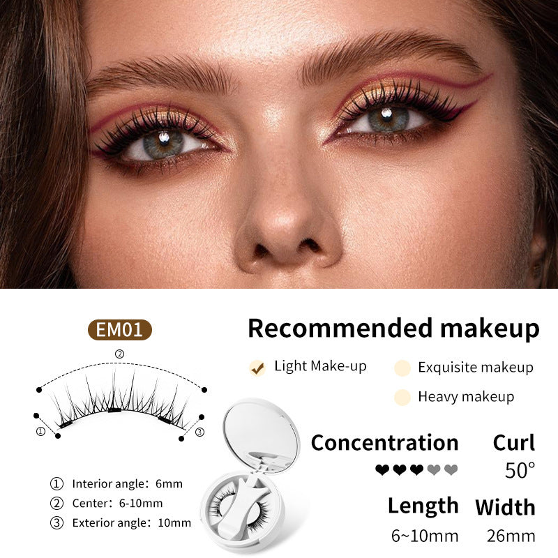 LuxuryGlow Magnetic Eyelashes with Storage Box & Applicator – Glue-Free & Reusable