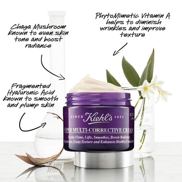 KIEHL’S Super Multi-Corrective Anti-Aging Face & Neck Cream – Firming, Wrinkle-Reducing Moisturizer with Vitamin A & Hyaluronic Acid
