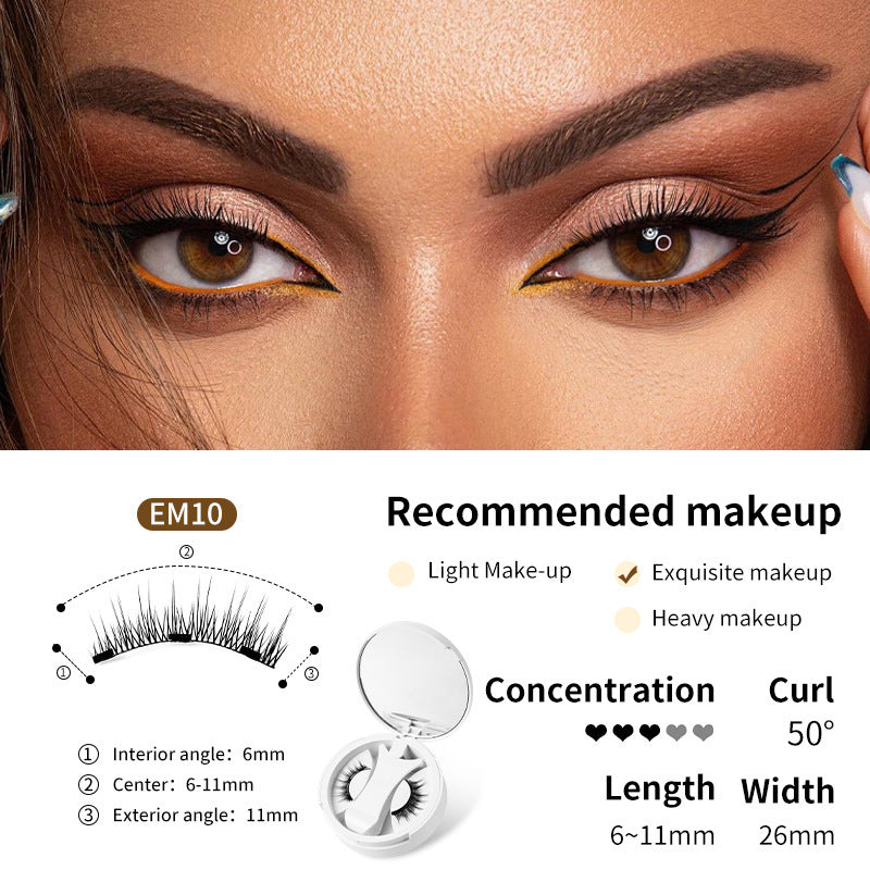 LuxuryGlow Magnetic Eyelashes with Storage Box & Applicator – Glue-Free & Reusable