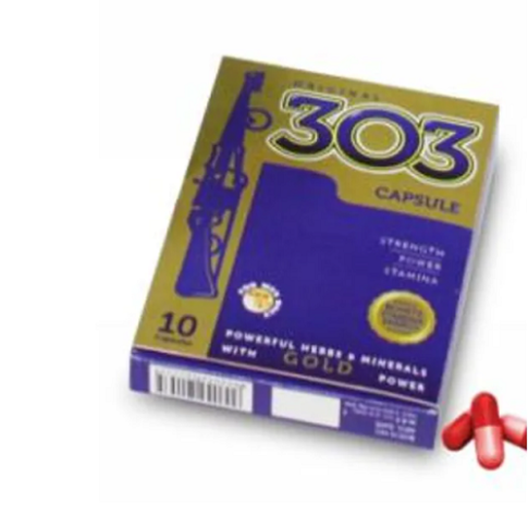 Dindayal 303 Capsules – Ayurvedic Support for Strength, Vigour & Performance (10 Capsules)