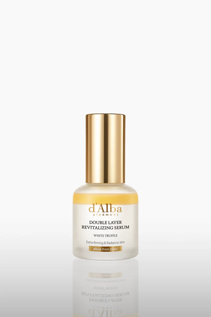 d’Alba White Truffle Double Layer Revitalizing Serum – Vegan Hydration & Glow (30ml)