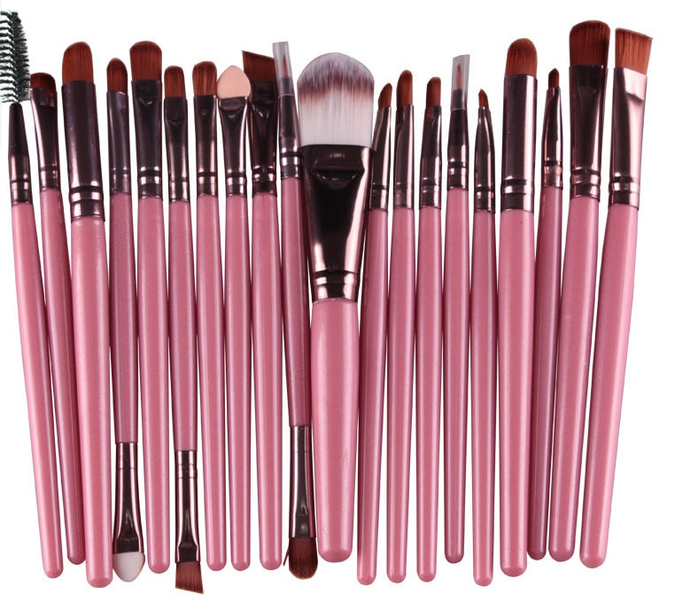 LuxuryGlow Professional 5-in-1 Makeup Brush Set – Powder, Blush & Eyeshadow Brushes