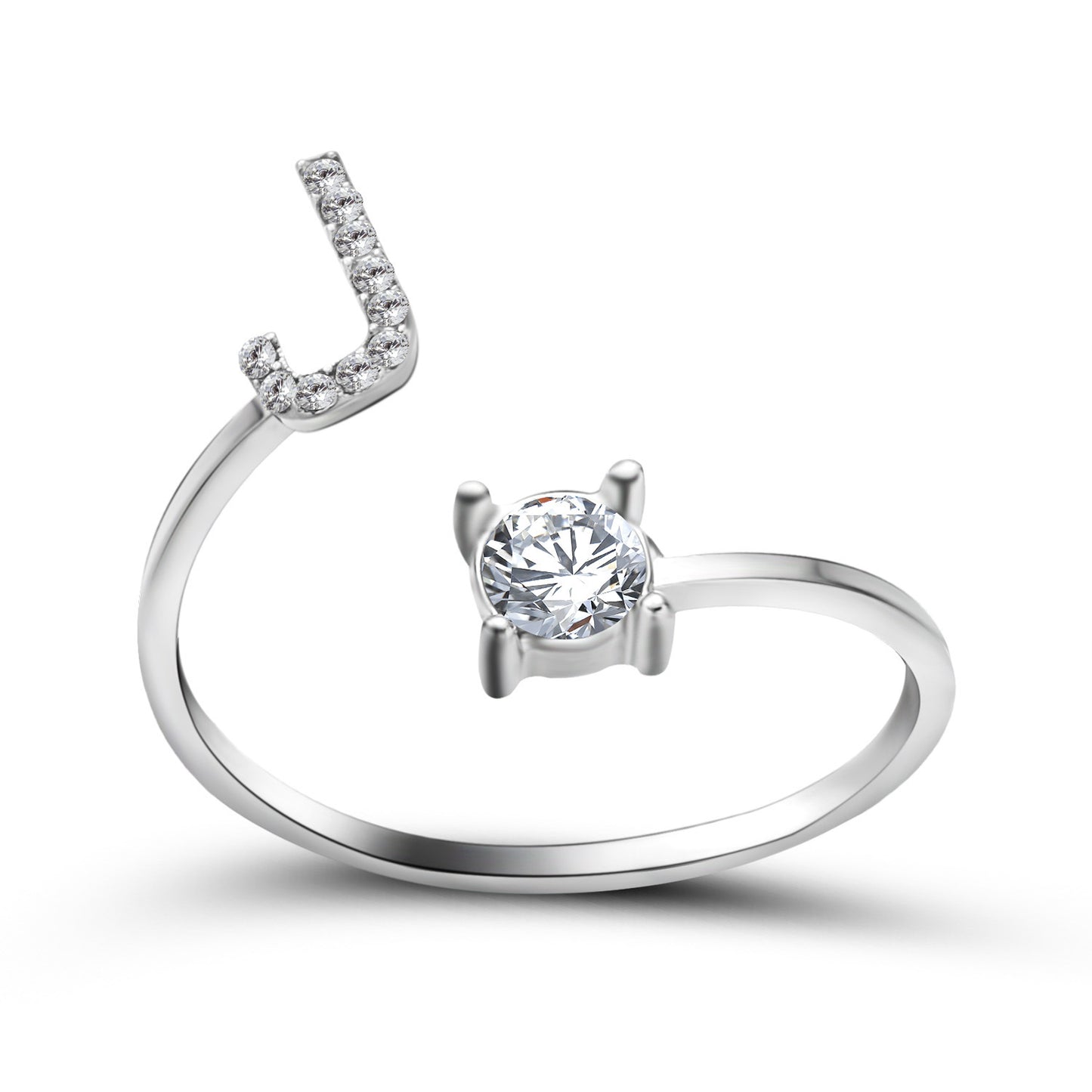 New Design Adjustable 26 Initial Letter Ring Fashion Jewelry For Women Simple Elegant Jewelry - LUXURY GLOW