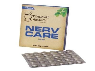 Dindayal Nerv Care Pack of 2 (60 Tablets Each) – Neurological Health & Brain Support