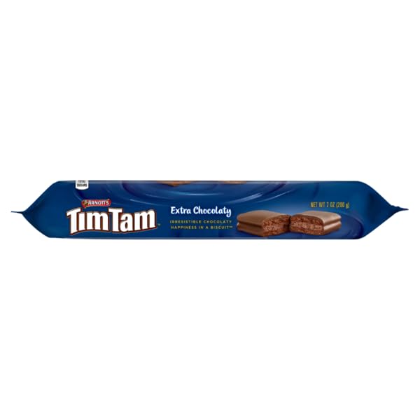 Arnotts TimTam Double Coat Chocolate Biscuits – Imported Australian Snack 200g (9 Pieces)