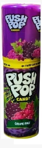 Push Pop Candy Assorted Flavors Pack of 8 – Fun Lollipop Tubes (Imported, Vegetarian)