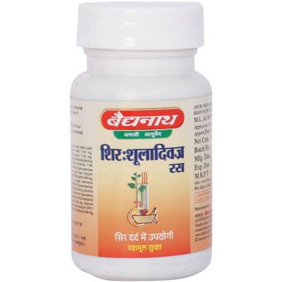 Baidyanath Jhansi Shirashuladivajra Ras | Ayurvedic Headache & Migraine Relief Tablets | 40 Tabs × Pack of 2