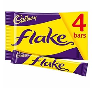 Cadbury Flake Milk Chocolate Bars 80g | Crumbliest & Flakiest Milk Chocolate | Imported Multipack of 4