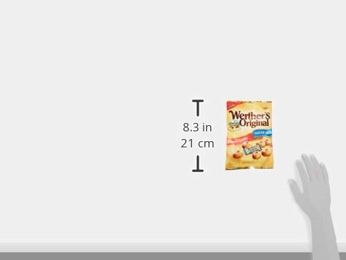 Werther’s Original Sugar Free Cream Candies | Classic Caramel Taste, 70g Bag (Imported, Vegetarian, Diabetic-Friendly)