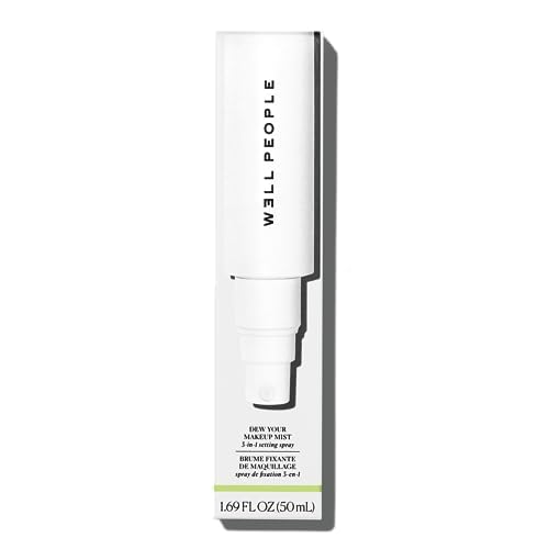 Well People Dew Your Makeup Mist – 3-in-1 Hydrating Setting Spray for Priming, Setting & Refreshing with Aloe Vera & Snow Mushroom (Vegan, 2.4oz)