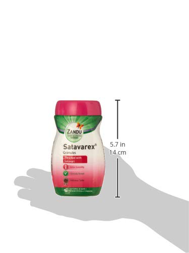 Zandu Satavarex Granules, 210 g, Enriched with Satavari/Shatavari, Clinically Tested, Natural and Safe, Scientifically Proven