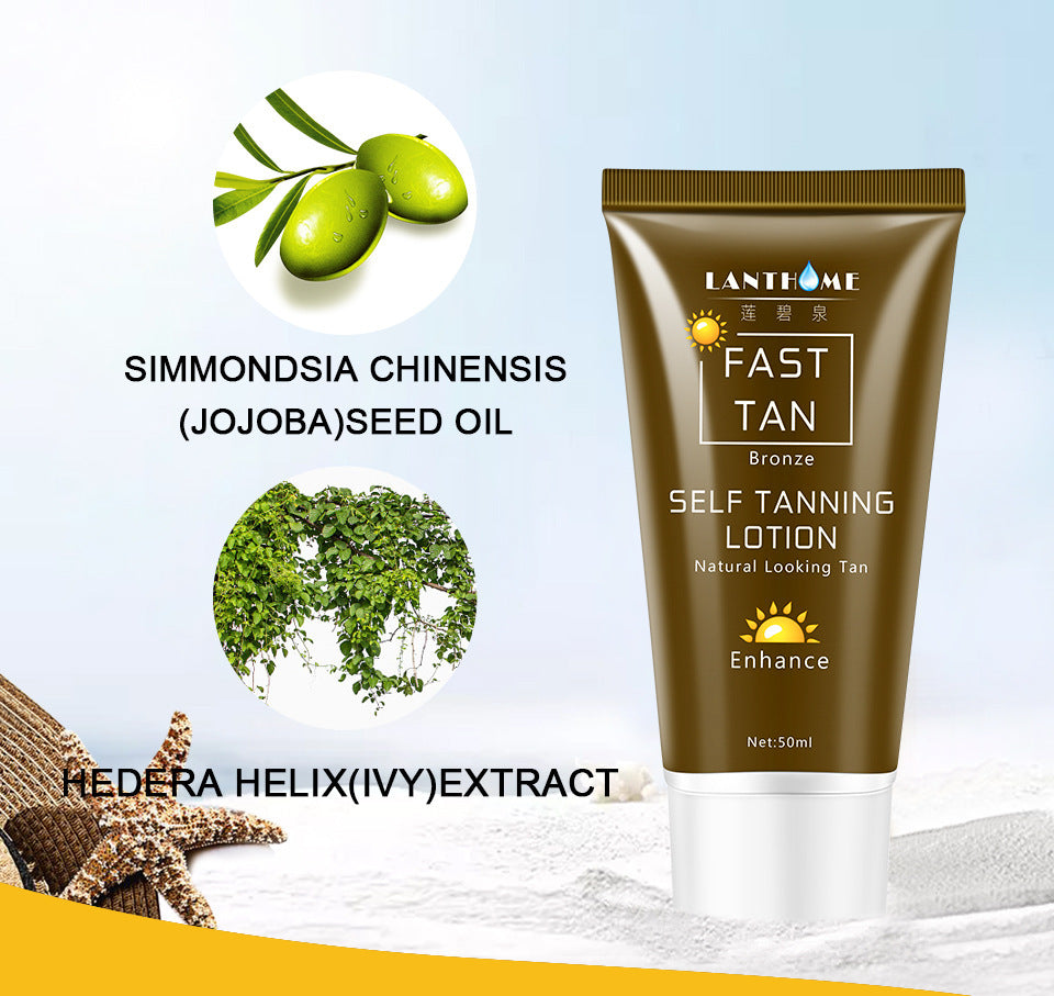 LANTHOME Natural Glow Tanning Cream – Body Bronzing Lotion for Radiant Skin (50ml)