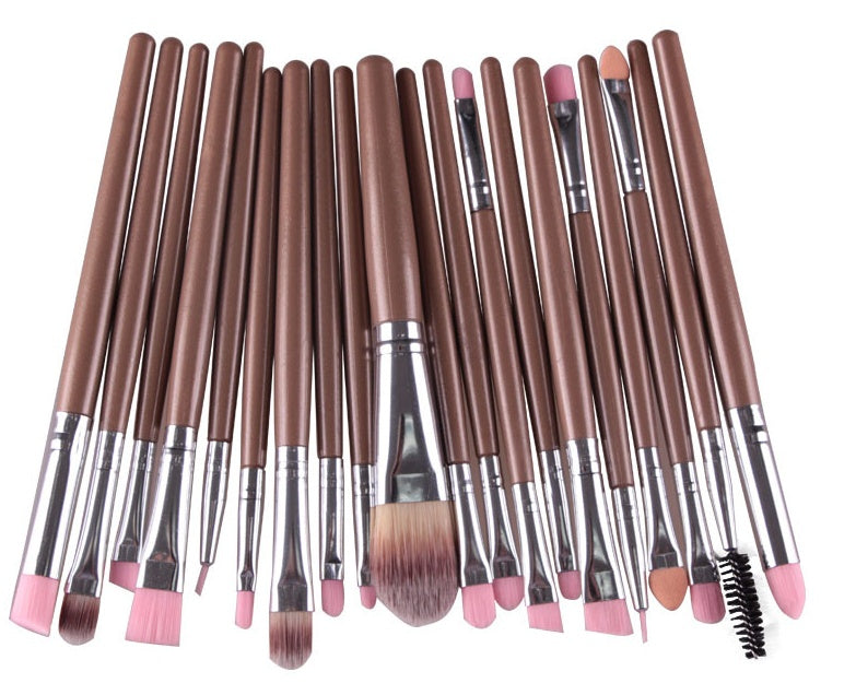 LuxuryGlow Professional 5-in-1 Makeup Brush Set – Powder, Blush & Eyeshadow Brushes