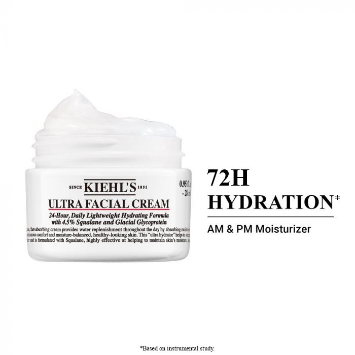 KIEHL’S Ultra Hydrating Facial Cream – 125ml | Deep Moisture + Skin Barrier Care