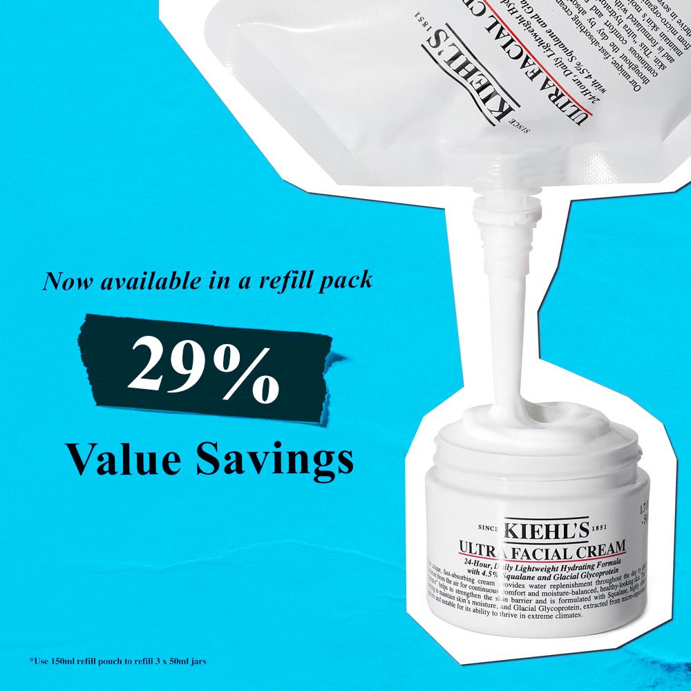 KIEHL’S Ultra Hydrating Facial Cream – 125ml | Deep Moisture + Skin Barrier Care