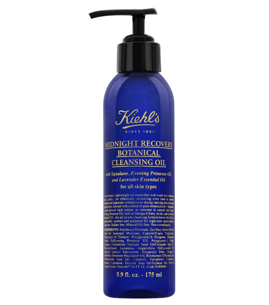 KIEHL’S Midnight Recovery Botanical Cleansing Oil – Makeup Melting & Skin Replenishing Cleanser