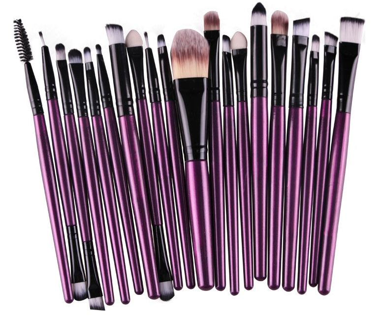 LuxuryGlow Professional 5-in-1 Makeup Brush Set – Powder, Blush & Eyeshadow Brushes