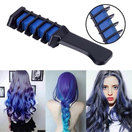 LuxuryGlow Temporary Hair Color Comb – Washable Mini Dye Chalk for Kids & Adults