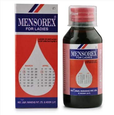 Rex Mensorex Syrup Pack of 2 (200ml Each) – Unani Uterine Tonic for Menstrual Health