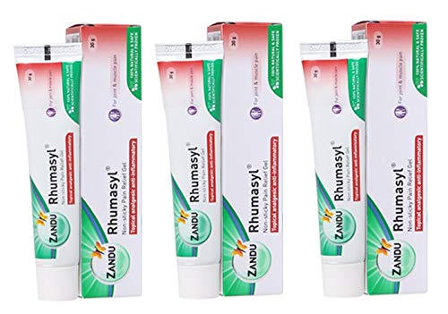 Zandu Rhumasyl Gel 90ml (Pack of 3) | Ayurvedic Pain Relief Gel for Joints & Muscles