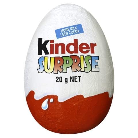 Kinder Surprise Milk Chocolate Eggs – Creamy Chocolate with Surprise Toys (3 Pack, 60g Imported)