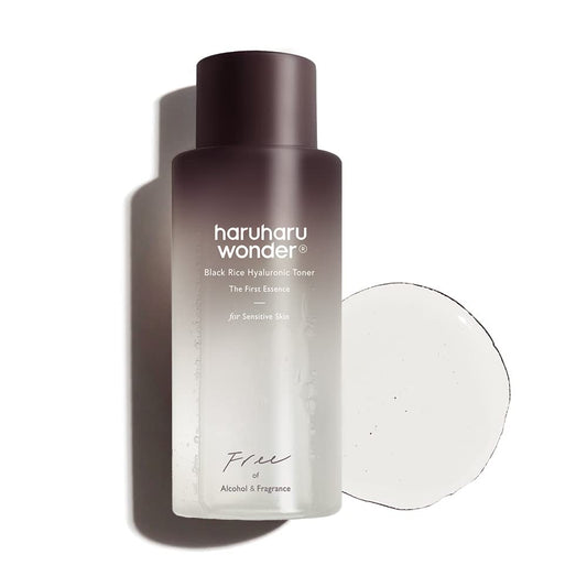 HARUHARU Wonder Black Rice Hyaluronic Toner – Hydrating Vegan Korean Toner for Sensitive Skin (150ml / 5.1 fl oz)