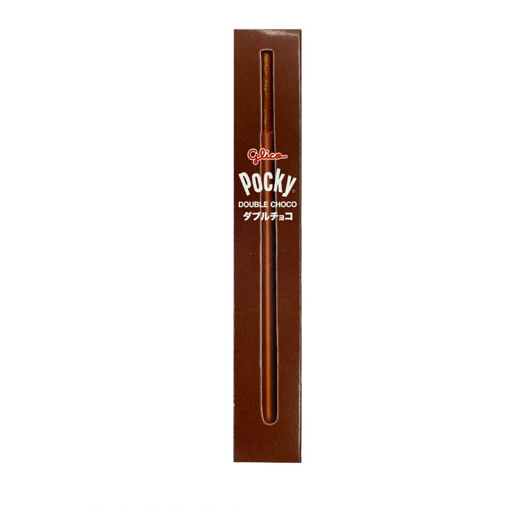 Pocky Double Choco Cream Biscuit Sticks – Chocolate-Covered Snack | 47g (Vegetarian, Imported)