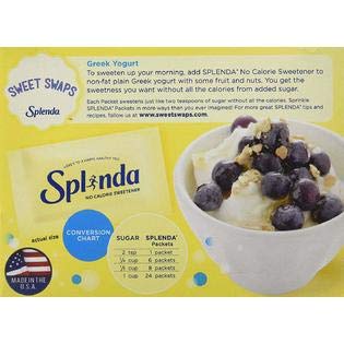 Splenda Sugar Free Sweetener Sachets – 100 Sachets Each (Pack of 2) | Zero Calorie Sugar Substitute for Diabetics & Diets